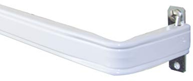 Rod Desyne KBX2028 Lockseam 2 Clearance Curtain Rod, 28-48 inch, White