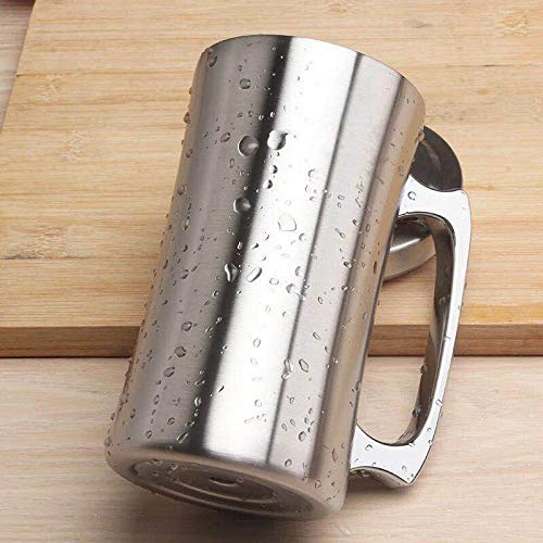 550 ml Stainless Steel Cupinsulated Cup Stainless Steel Mug 20oz Large Mug Double Wall Beer Stein Tumbler with Handle Insulated Beer Mug