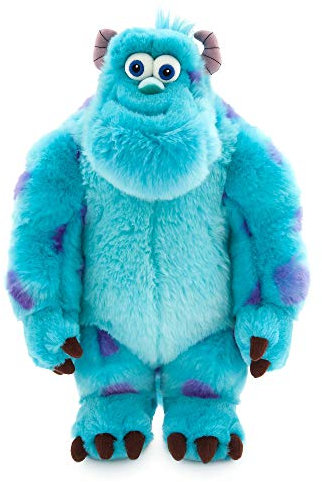 Disney Store Mittelgroßes Kuscheltier Sulley aus Die Monster AG, 38 cm / 14, knuddelige Figur aus weichem Stoff und mit plastischen Details, für alle Altersstufen geeignet