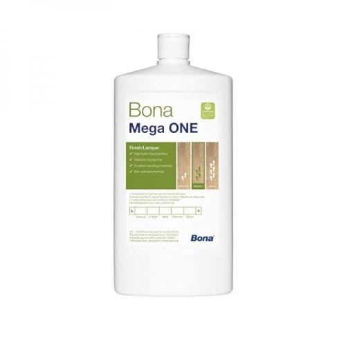 Bona Mega One Matt 1L Wood Floor Lacquer Varnish Wood Finish Non Yellowing …