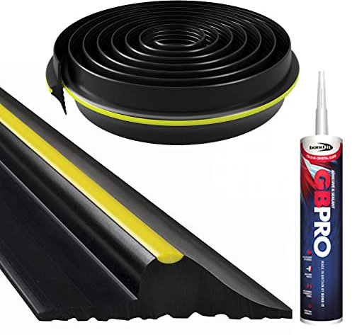 Heavy Duty Garage Door Floor Threshold Weather Seal Rubber Draught Rain Excluder (7ft)