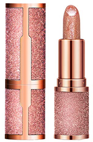 Hopowa Lip Jewels, Glitzer Lippenstift, Super Lustrous Lippenstift wasserdichte Glitter Star Lipstick