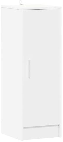 vidaXL Skoskåp vit 32x35x92 cm konstruerat trä