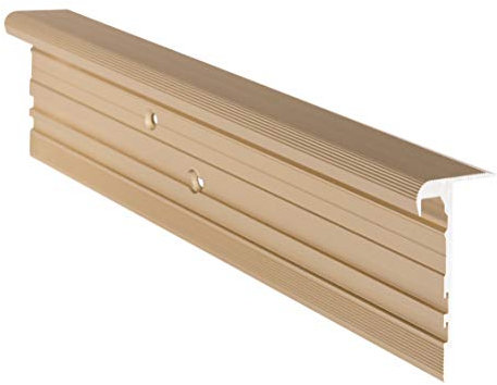 160 cm Treppenprofil MULTIVERSAL für Treppenbelag von 6-22 mm - Treppenkantenprofil für Treppenverkleidung und Treppenrenovierung - Farbe: Messing