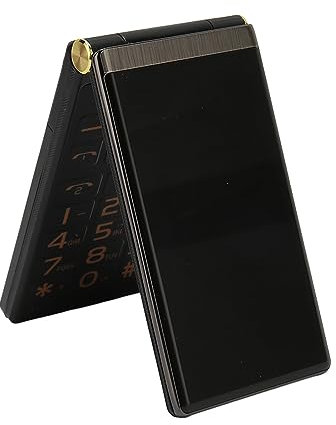 Jectse Seniors Flip Phone, 2G Unlocked Flip Phone Big Button Flip Cell Phone for Seniors, 3inch Elderly Flip Phone, Dual Standby, LED Flashlight, Loud Speaker, 5900mAh Battery (Black)