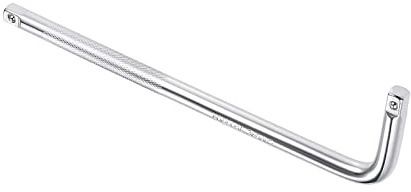 Kozelo Breaker Bar - [3/8 Inch Drive] L Shape Socket Wrench Extension for Car Mechanical Equipment Repair Use, CR-V Steel
