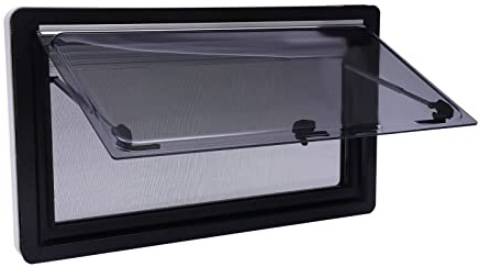 PINYELIN Fenêtre latérale pour camping-car, fenêtre latérale push-up, rabattable - Protection contre les insectes - Protection solaire - Fenêtre latérale : 900 x 500 mm