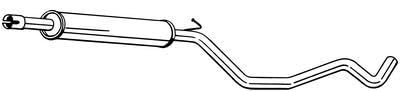 BOSAL 284-963 Mittelschalldämpfer Mitteltopf