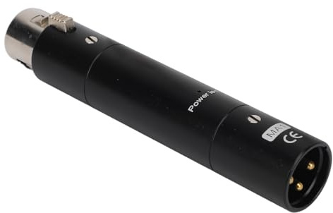 Préampli de Microphone en Ligne, Gain élevé de 28 DB, Préamplificateur de Micro pour Microphones à Ruban Dynamiques et Passifs (BLACK)
