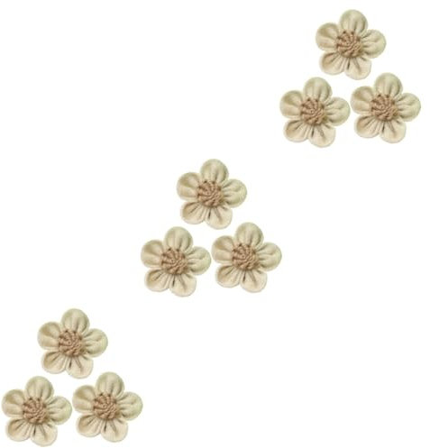 STOBAZA 30stücke Jute Rosen Mit Spitzenverzierung Für Rustikale Hochzeits Und Partydekorationen Künstliche Burlap Blumen Für Kreative Bastelprojekte