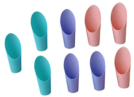 Parliky Set 9 Pezzi Pala da Giardinaggio in Plastica per Trapianto e Coltivazione, per Fertilizzante e Piantine, Accessori Pratici per Giardino e Piante Succulente Colore Casuale