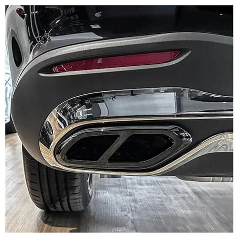 Auto Hinten Auspuff Schalldämpfer Endrohr Trim Abdeckung Rahmen Für GLC Für Klasse Für X254 Für GLC260 Für GLC300 Für AMG 2023 Blende Auspuffblende