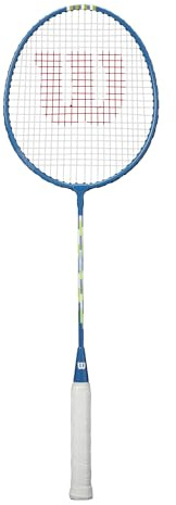 Wilson Champ 90 Badminton Racket, Blau/Weiß, G4 (3)