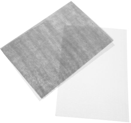 6 Stück Edelstahl Drahtsieb 20 Mesh Silber, Quadratische Bleche | Feinmaschig für Luftzirkulation, Verschleißfest, Blockiert Partikel und Schmutz