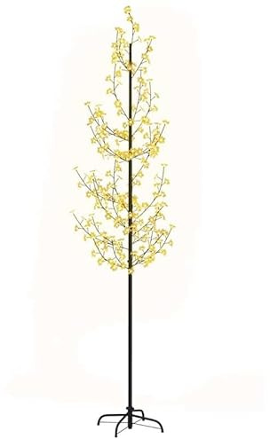 - Albero di ciliegio bianco caldo, 368 S, 300 cm, albero decorativo per giardino e soggiorno, decorazione per Natale e Pasqua, efficienza energetica e durevole