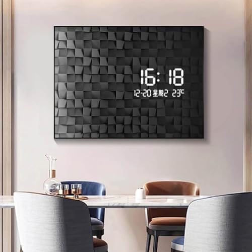 Cache Compteur Electrique Boîte De Distribution, Étanche À La Poussière Et À L'eau, Installation Facile, for Salons, Dortoirs Et Hôtels, Idéal pour Votre Maison(Black 1,50 * 40cm/19 * 15in)