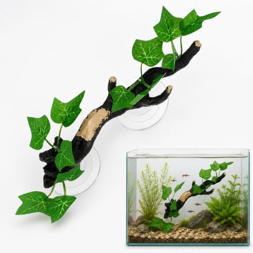 DOITOOL Harzbaum Wurzeldekor Für Aquarium Landschaftsgestaltung Aquariumwurzel Mit Saugnapf Realistische Deko Wurzel Für Naturnahe Aquarien 23.00 X 6.00 X 5.00 cm