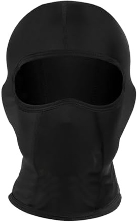 Cozonp Motorbike Balaclava Mask Cycling Face Cover Windproof Hood Hat for Men Women All Season Outdoor Sports Thin Without Fleece Black