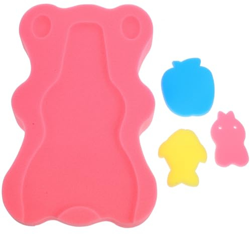 DECHOUS Almohadilla de Baño Antideslizante para Bebés 49X32X55 CM Cojín de Esponja Cómodo para Recién Nacidos Tapete Multifuncional para Ducha y Bañera Infantil Soporte Seguro para