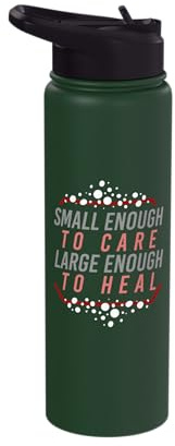 Small enough to care large enough - Pharmacy Pharmacist Stainless Steel Insulated Water Bottle
