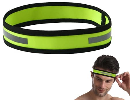 Atletiskt Huvudband - Halkfritt Säkerhet Elastiskt - Sportiga svettband, pannband för män | För Gym Yoga Fitness Daglig Användning Utomhusbruk Nattbruk Cykling Promenad Jogging Basketboll Tennis