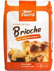 Mon Fournil Brioche Preparation Mix with Baking Yeast, for Hand or Bread Machine Use