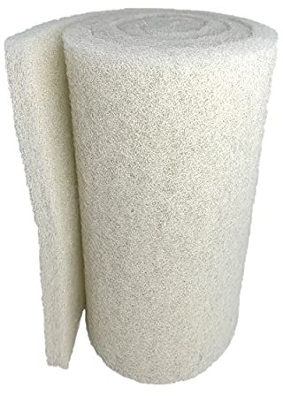 Aquatic Experts Klassisches Koi-Teichfilterpad fein – weiße Massenrolle Teichfiltermedien, ultra-strapazierfähiges Fischteichfiltermaterial USA (1,9 cm – 2,5 x 45,7 x 182,9 cm)