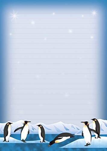 1 Schreibblock Pinguine 27 Blatt Format DIN A4 mit Deckblatt 7430- SP