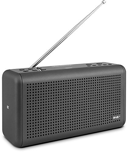 Nordmende Transita 210 – Tragbares DAB+ & UKW Digitalradio (Portable Musikbox mit Bluetooth Lautsprecher, Outdoor Radio mit Akku & Uhr)