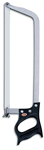 Ausonia - Sega professionale per macellaio per taglio carne ossa e surgelati con lama inox Cm 40 e struttura interamente in acciaio inox