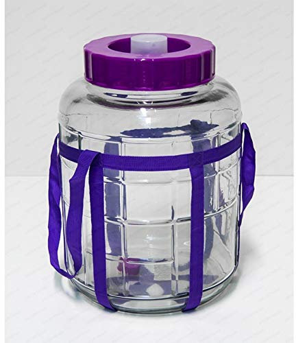 Browin Multifunktions Gärballon Universelles Glas mit Gärsystem Gärbehälter Glasballon Größe zur Wahl (5 L)