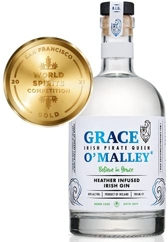 Grace O'Malley Heather Infused Irish Gin (1 x 0,7 L)
