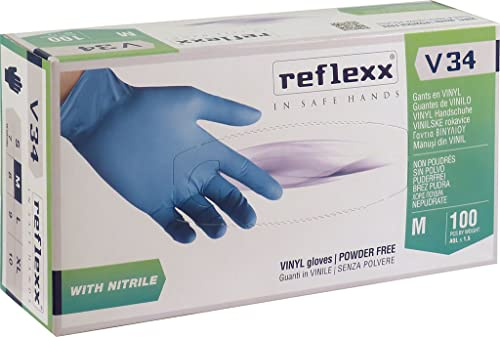 NITRILE Reflexx V34 Guanti Vinile Senza Polvere - conf. 100 PZ