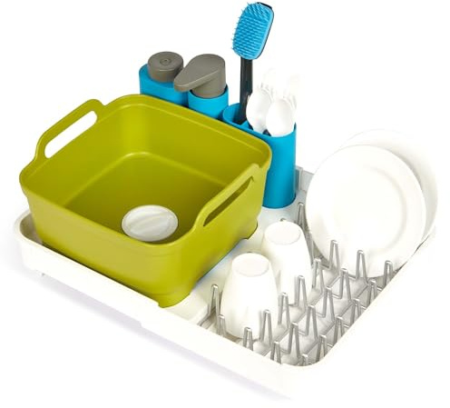 Casdon Joseph Joseph Extend Set Completo de Lavado de Platos para niños a Partir de 3 años. Incluye Bomba Que vierte Agua de Verdad