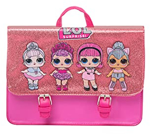 LOL Surprise Zaino e Borsa a Tracolla 2 in 1 per Ragazze, Design Bambole LOL, Regalo per Ragazza e Bambina