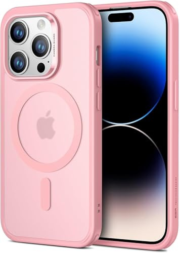ESR for iPhone 16 Pro Case (4 in 1) Set, Translucent Matte Case with Screen Protector, Compatible with MagSafe, Military-Grade Protection, Classic Series, Frosted Pink