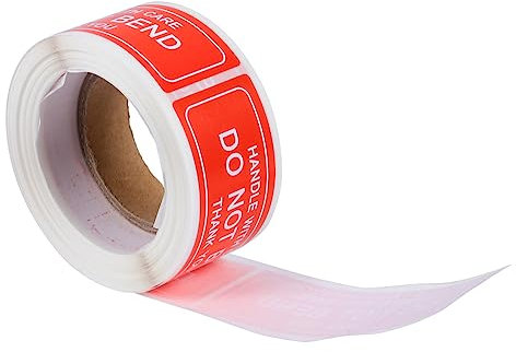 COHEALI 450 Pcs Label Do Not Bend Fragile Tape Logo Stickers Stamp Stickers Fragile Warning Impresora De Sticker Warning Stickers for Shipping Nursing Stickers Copper Plate Stickers Red