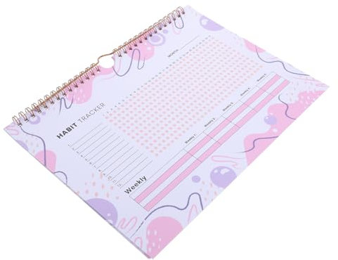 OHPHCALL Planner Abitudini Senza Data Tracker Mensile e Settimanale Per Obiettivi e Routine Journal Minimalista e Facile Da Usare e Portatile Per Monitoraggio Fitness e Produttività
