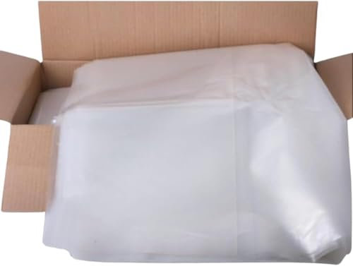 BUYERS POINT | Clear Compactor Sacks Heavy Duty Commercial Waste Recycle Bags, 140 Gauge, 150L Capacity (22x34x47” Bin Bags), 25 Count, Ideal For Environments Requiring Reliable Refuse Sacks