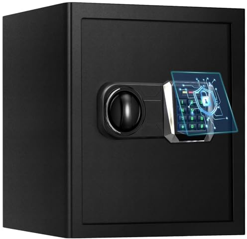 ToruKeep 50L Fireproof Steel Security Safe Box – Digital Keypad, Smart Anti-Theft Alarm, Removable Shelves, Combination Lock, Type-C Backup, Fire Document Bag for Home Office Hotel (35x31x45cm)