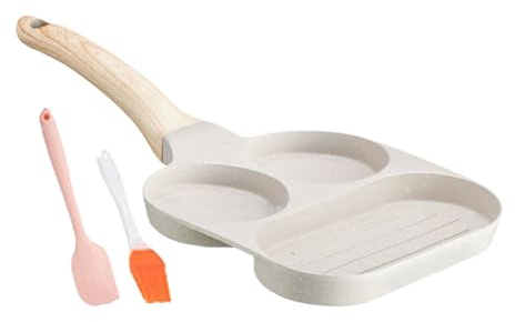 Generisch Sartén de cocina antiadherente para tortitas, sartén para tortilla para inducción de gas, resistente sartén para desayuno, para casa, camping, restaurante, cocina, huevo, crepe