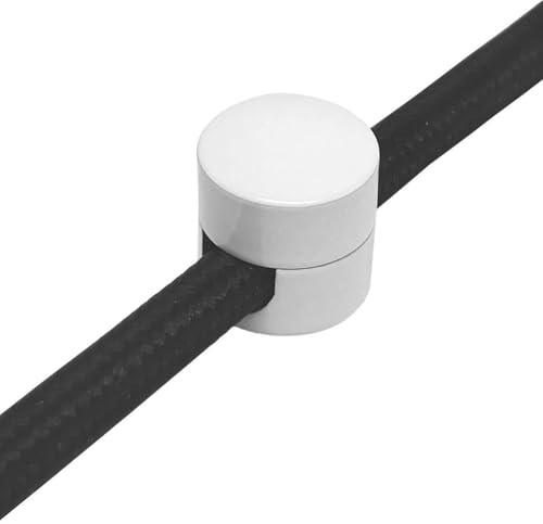 Besttoolifes Supporti per cavi in alluminio da parete e soffitto con viti e tasselli, perni di montaggio superficiale per fissaggio cavi tessili, kit di installazione cavi fai da te, gestione cavi