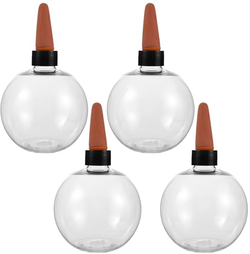 Mikikit 4pièces Globes Arrosage pour Plantes Extérieur Système Arrosage Automatique Picots Céramiques Arroseur à Diffusion Lente pour Jardinières Et Vacances