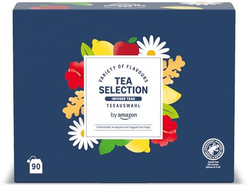 by Amazon Té mixto e infusiones, paquete variado de 90 unidades