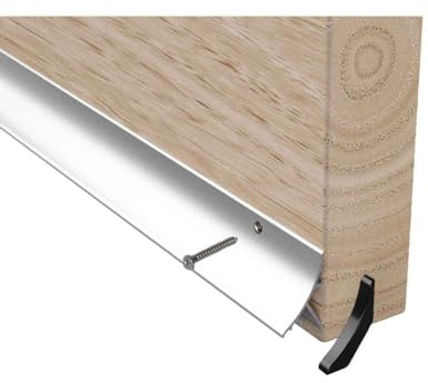 Stormguard Door Rain Water Weather Deflector Bar (838mm, Silver 32mm)