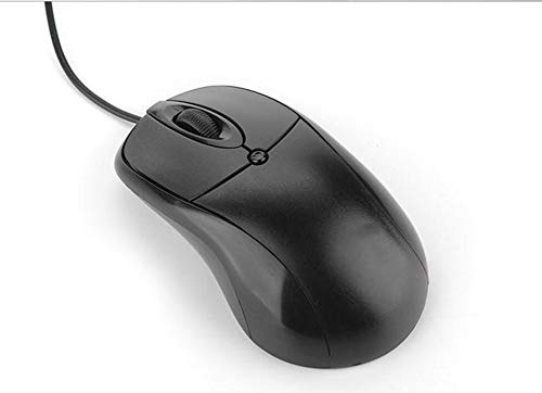 GKKXUE Mini Mouse ha fissato il mouse ricaricabile del laser ottico USB ergonomico Ufficio Gaming Mouse for Computer PC portatile (Color : Nero)