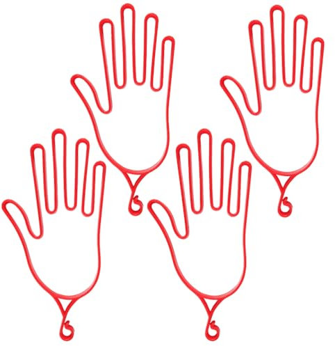 Happyyami 4 Stück Golfzubehör Sporthandschuhe Sportzubehör Handschuhe Aufhänger kleiderständer Handschuhspanner Handschuhhaltebügel Fäustlinge Werkzeug Halterung Handschuhhalter Bahre