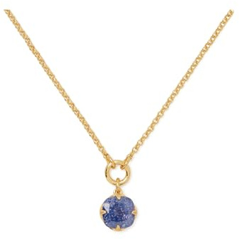 Kate Spade New York, Pendentif en forme de pelle pour femme, 10 mm, bleu marine, taille unique