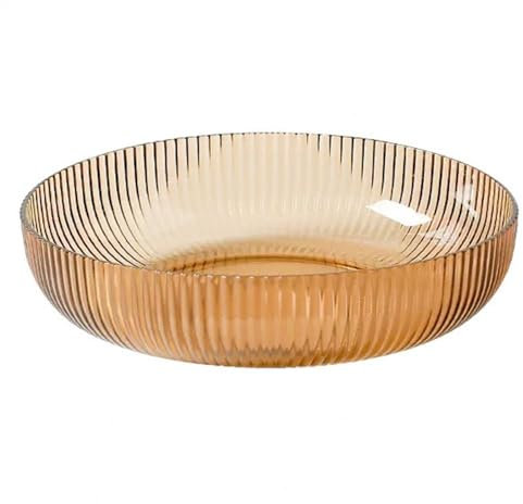SDA287MZ Plates Dinner Plate Practical Food Prototype Dinner Plate Kitchen Tableware Household Glass Fruit Plate Dessert Plate Reusable Salad Bowl Side Plate(Yellow)