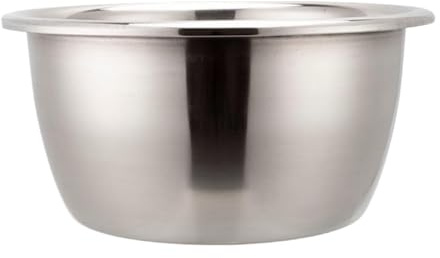 MagiDeal Bacinella in Acciaio Inox, Ciotola per mescolare, Addensare, Gadget di stoccaggio, salvaspazio, Ciotola per impanare, Vasca per bucato per Frutta, 24 cm